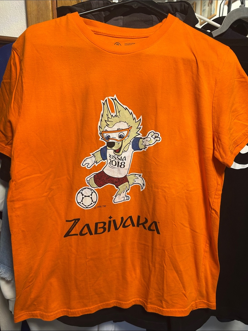 Zabivaka Russia 2018 Orange Graphic T-Shirt